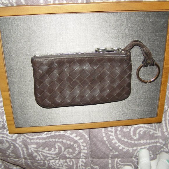 EUC Bottega Veneta Intrecciato Brown key pouch Card holder Buttery soft … - Picture 4 of 14